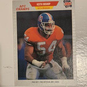 Keith Bishop 1989 Pro Set #99 Football Card